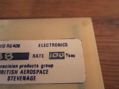 BRITISH AEROSPACE TWO AXIS GYROSCOPE RG408 100 DEGREE / SECOND