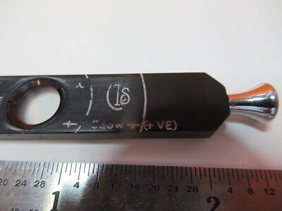 CTS QUARTZ LAMBDA SLIDE POLARIZATION OPTICS MICROSCOPE PART AS PICTURED A7-A-11A