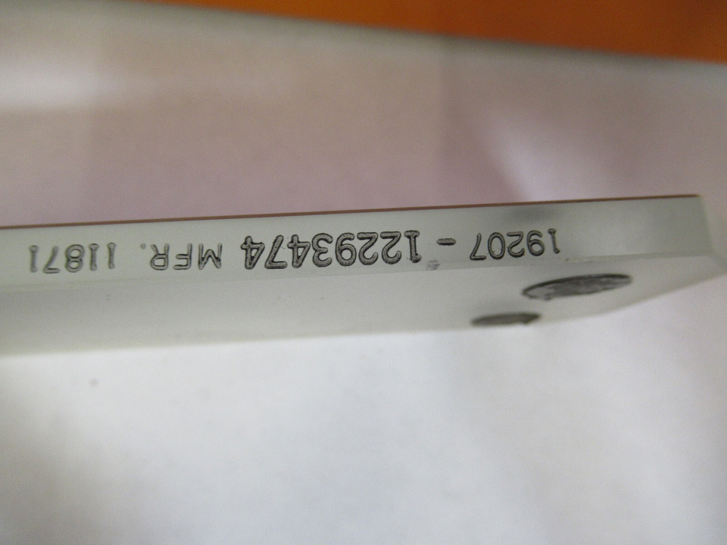 optical large glass TRUNCATED MIRROR MIL SPEC  laser optics as pictured  y3-a-13