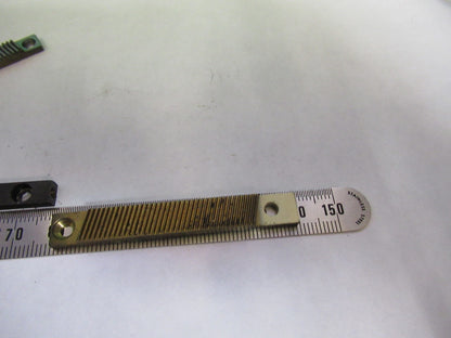 LOT 4 PIECES RACK GEAR BAUSCH LOMB AO SPENCER MICROSCOPE PART AS PICTURE U8-A-38