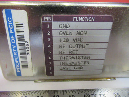 FREQUENCY ELECTRONICS QUARTZ OSCILLATOR FREQUENCY 20-22 MHz AS PICTURED G4-A-31