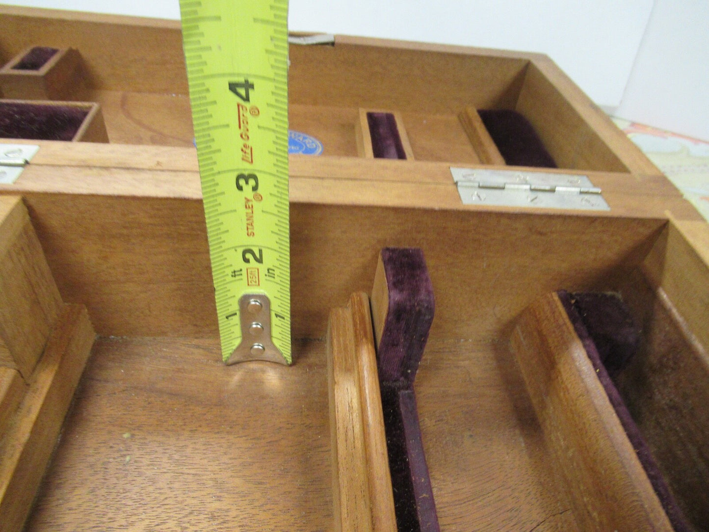 ANTIQUE WOOD CABINET EMPTY ERNST LEITZ GERMANY MICROSCOPE PART LOBBY