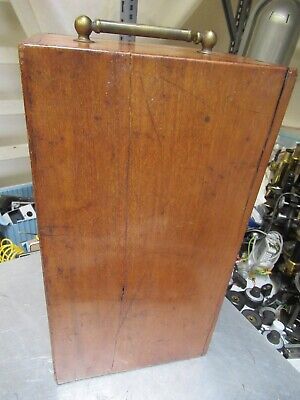 ANTIQUE HENRY CROUCH LONDON EMPTY WOOD BOX 1900"s MICROSCOPE AS PICTURED &TB-5-b