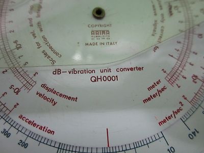 Brüel & Kjær QH0001 Italy Ruler Accelerometer Velocity Displacement