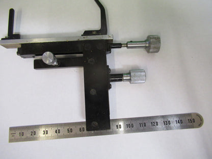 TIYODA JAPAN XY CLIPS STAGE MICROSCOPE PART AS PICTURED &S2-C-63