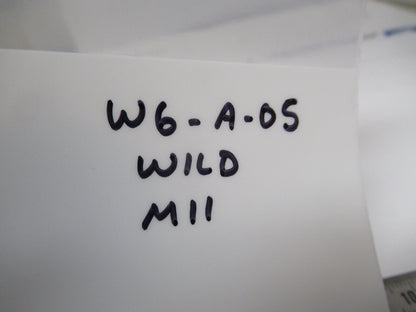 Wild M11 Swiss Condenser + Iris Assembly Microscope Part