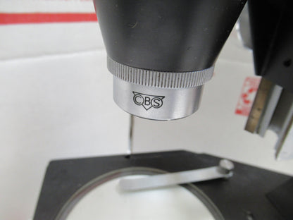 BECK KASSEL VINTAGE GERMANY CBS STEREO OPTICS MICROSCOPE AS PICTURED LOB