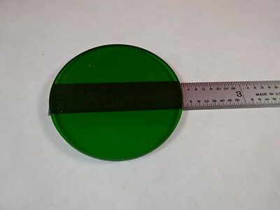 GREEN GLASS FILTER MICROSCOPE ILLUMINATOR OPTICS AS PICTURED &P1-B-01