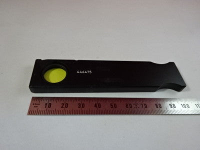 Carl Zeiss AG 446475 Germany Yellow Filter Slide Microscope Part Optics