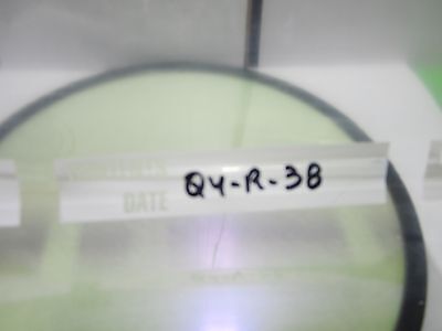 OPTICAL COATED LARGE 7.5" DIAMETER FILTER ANDV1010 LASER OPTICS AS IS BN#Q4-R-38