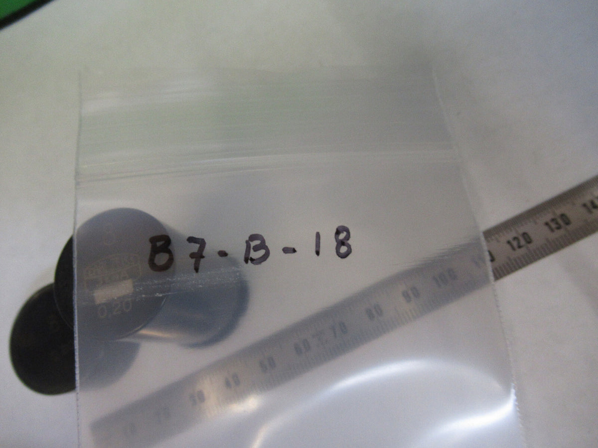 CARL ZEISS GERMANY EMPTY BRASS OBJECTIVE 8 CANISTER MICROSCOPE PART  B7-B-18