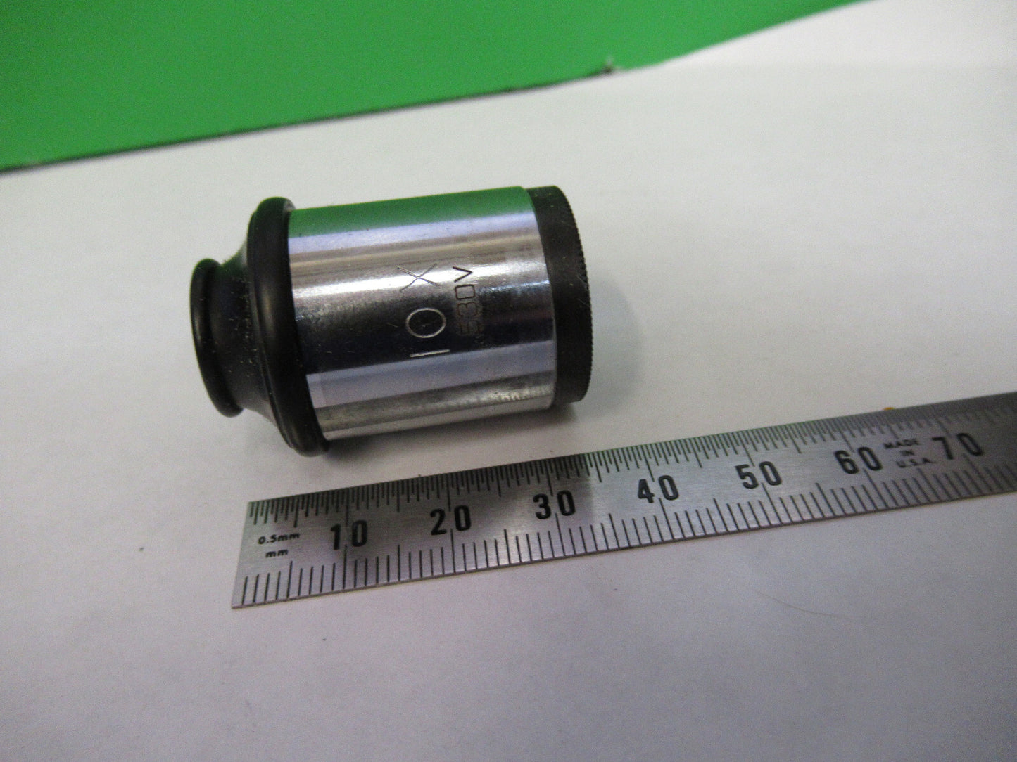 ANTIQUE  10X EYEPIECE LENS OPTICS MICROSCOPE PART AS PICTURED X6-A-100