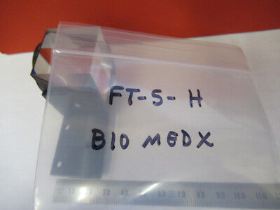 BIOMEDX MOUNTED CUBE BEAM SPLITTER OPTICS MICROSCOPE PART AS PICTURED &FT-5-H