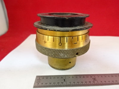 Vintage Antique Brass Optical Lens Collimator Optics B