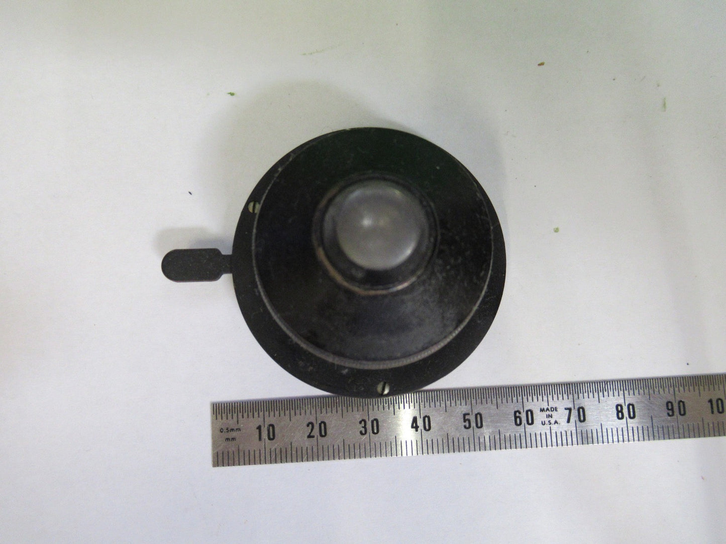 ANTIQUE CONDENSER IRIS ASSEMBLY BAUSCH LOMB MICROSCOPE PART AS PICTURED U9-A-30