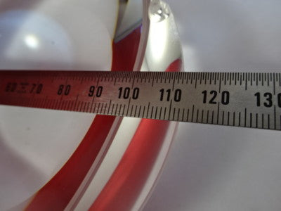 Optical Large Convex Lens [chip on edge] Optics AS IS