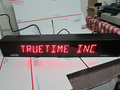 SYMMETRICOM DISPLAY TRUETIME FOR FREQUENCY STANDARD CLOCK