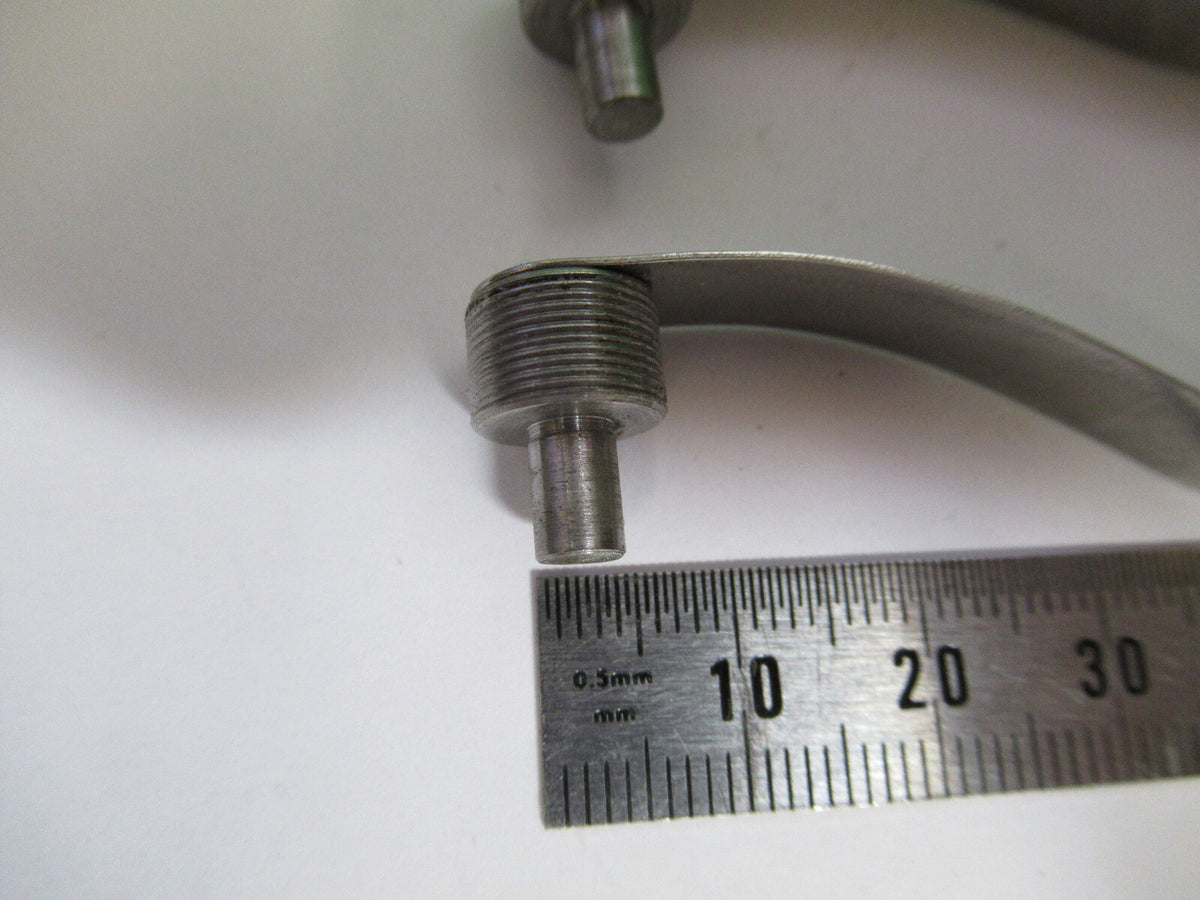 BAUSCH LOMB PAIR CLIPS STAGE MICROSCOPE PART AS PICTURED X5-A-63