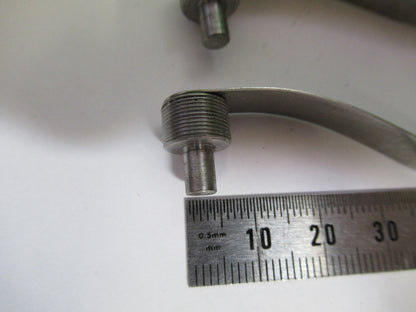 BAUSCH LOMB PAIR CLIPS STAGE MICROSCOPE PART AS PICTURED X5-A-63