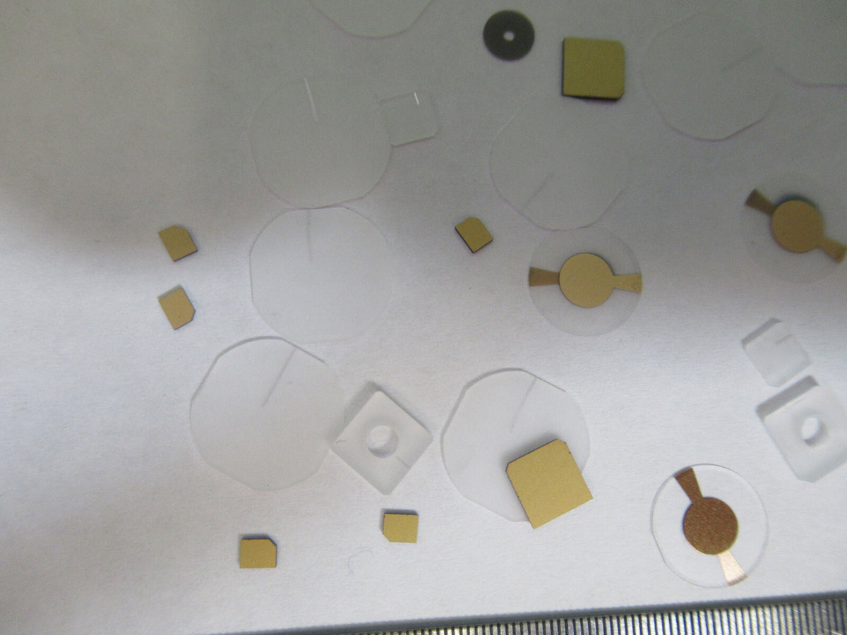 Lot Blanks Piezoelectric Quartz Crystal X-y-cut Gold Coated Piezo Sensor