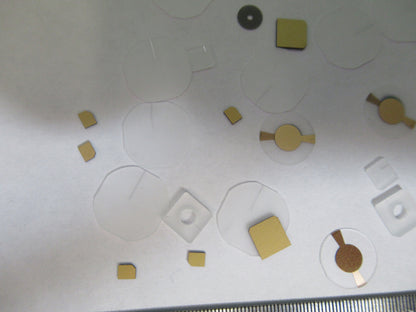 Lot Blanks Piezoelectric Quartz Crystal X-y-cut Gold Coated Piezo Sensor