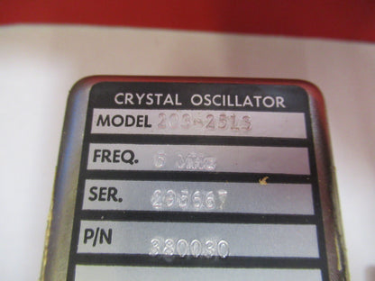 FLUKE VECTRON QUARTZ 5 MHz HIGH PRECISION OSCILLATOR TIME BASE Y5-A-27