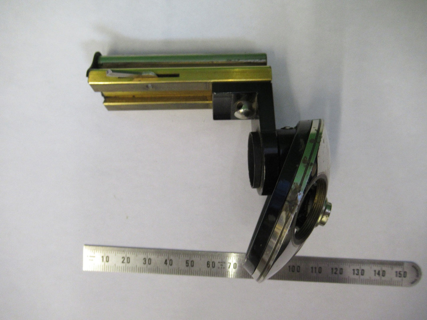 ANTIQUE BRASS LEITZ GERMANY STAGE NOSEPIECE MICROSCOPE PART AS PICTURED Y4-FT-97