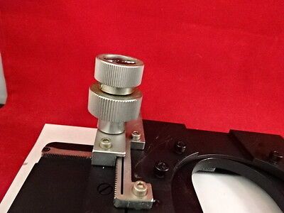 MICROSCOPE PART WILD HEERBRUGG SWISS M20 STAGE TABLE MICROMETER AS IS #64-A-03