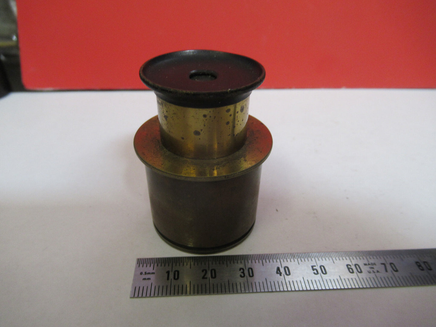 Antique Brass Eyepiece Ocular Lens UK Microscope Part