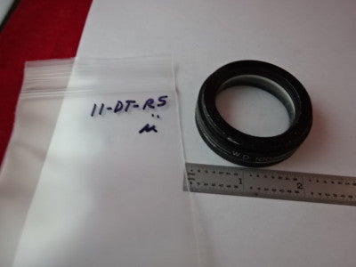 MICROSCOPE PART OPTICAL STEREO 0.75X W.D. 100 mm  LENS OPTICS AS IS #11-DT-R5