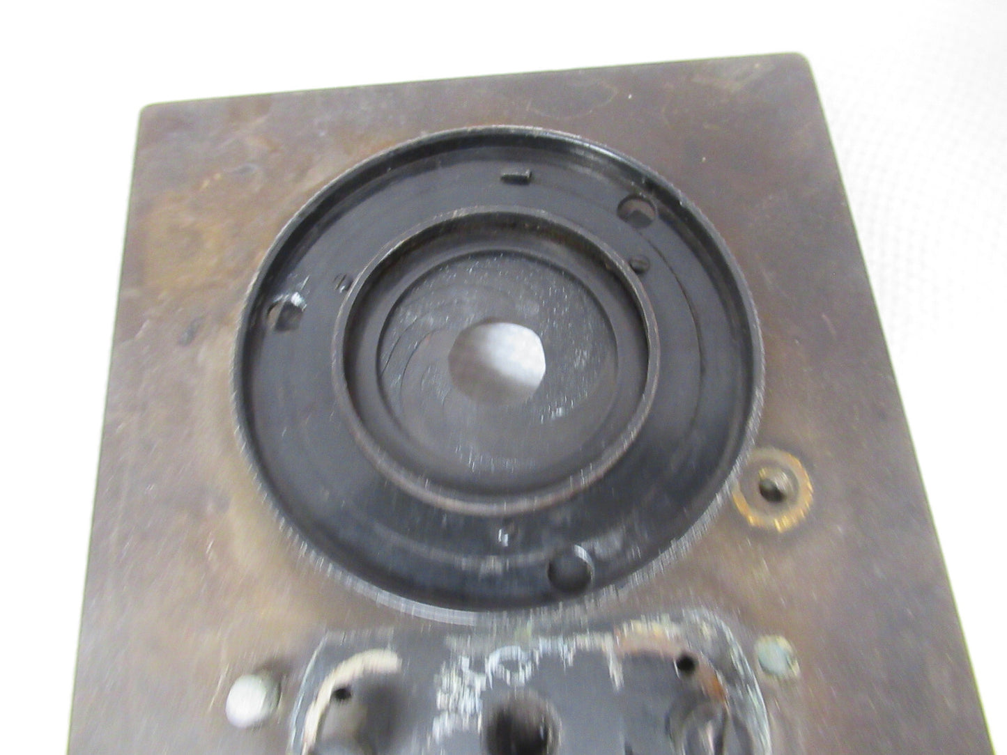 ANTIKES BAUSCH LOMB OLD STAGE TABLE ETUI MIKROSKOPTEIL WIE ABGEBILDET &amp;W1-A-101 