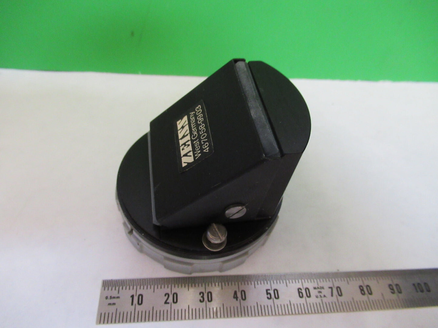 LENS IRIS ILLUMINATOR ZEISS GERMANY MICROSCOPE PART AS PICTURED S7-A-19