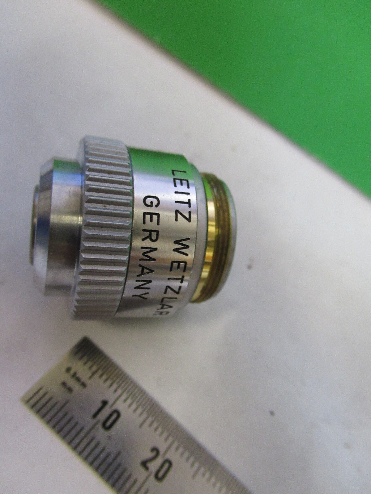 LEITZ wetzlar GERMANY OBJECTIVE MICROSCOPE PART 4X  /170 AS PICTURED X2-A-38