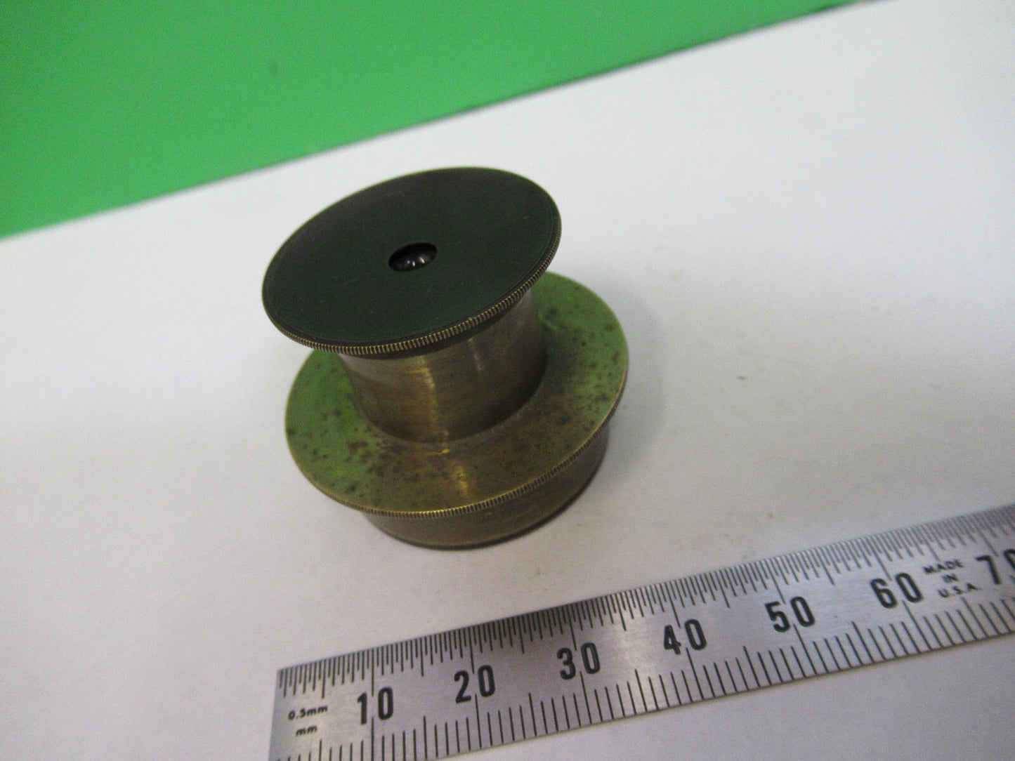 Antique Brass Grunow Rare Ocular Eyepiece Microscope Part