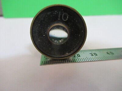 ANTIQUE BAUSCH LOMB OCULAR 10X EYEPIECE MICROSCOPE PART AS PICTURED A9-B-33