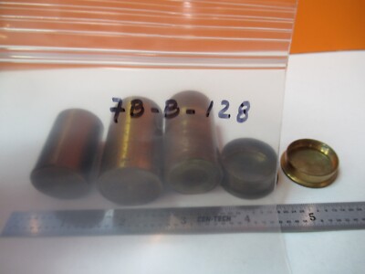 Lot Antique Brass Objective Can Mismatched Microscope Parts
