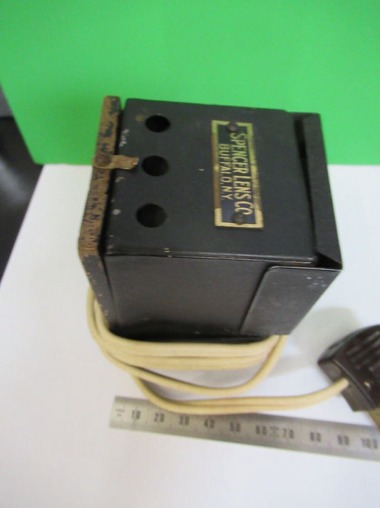 FOR PARTS SPENCER LAMP ASSEMBLY DOESN'T POWER MICROSCOPE PART AS PIC &P4-B-87