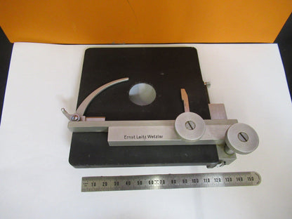 LEITZ WETZLAR GERMANY XY STAGE TABLE MICROSCOPE PART AS PICTURED S4-B-33