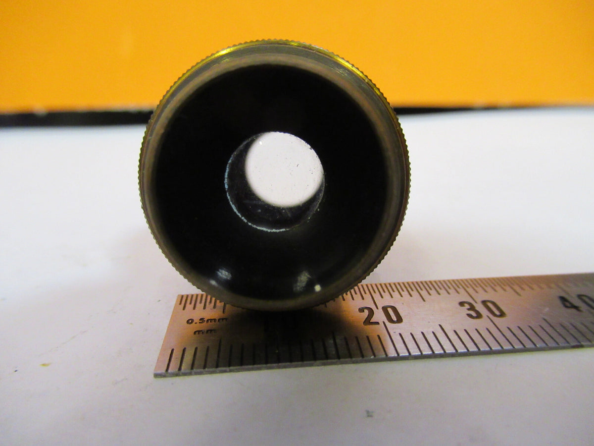 ANTIQUE BAUSCH LOMB BRASS OBJECTIVE 1in MICROSCOPE PART AS PICTURED Y1-A-52