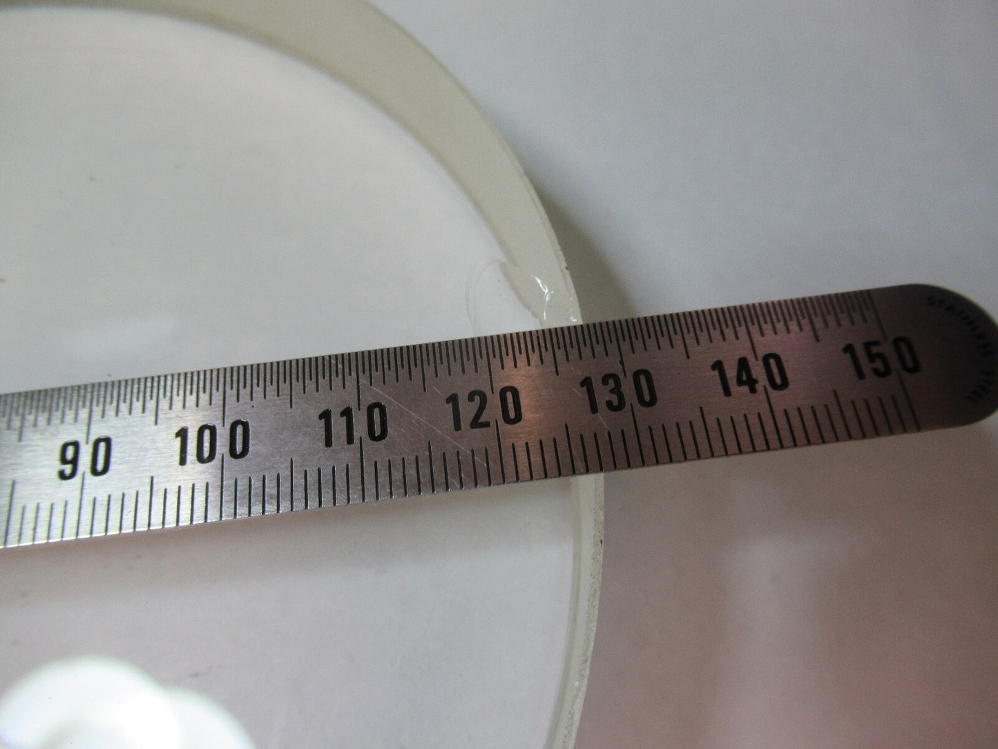 OPTICAL LARGE LENS BK7 GLASS [chipped] OPTICS AS PICTURED G5-A-25