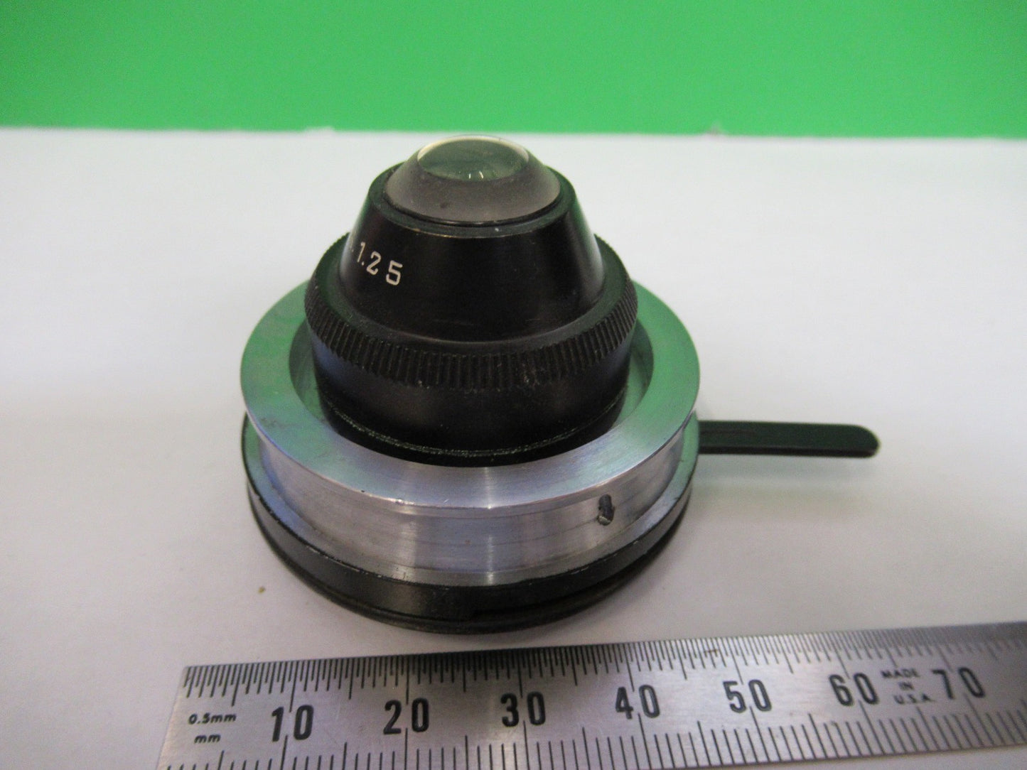 ANTIQUE SPENCER AO CONDENSER + IRIS OPTICS MICROSCOPE PART AS PICTURED V1-A-06