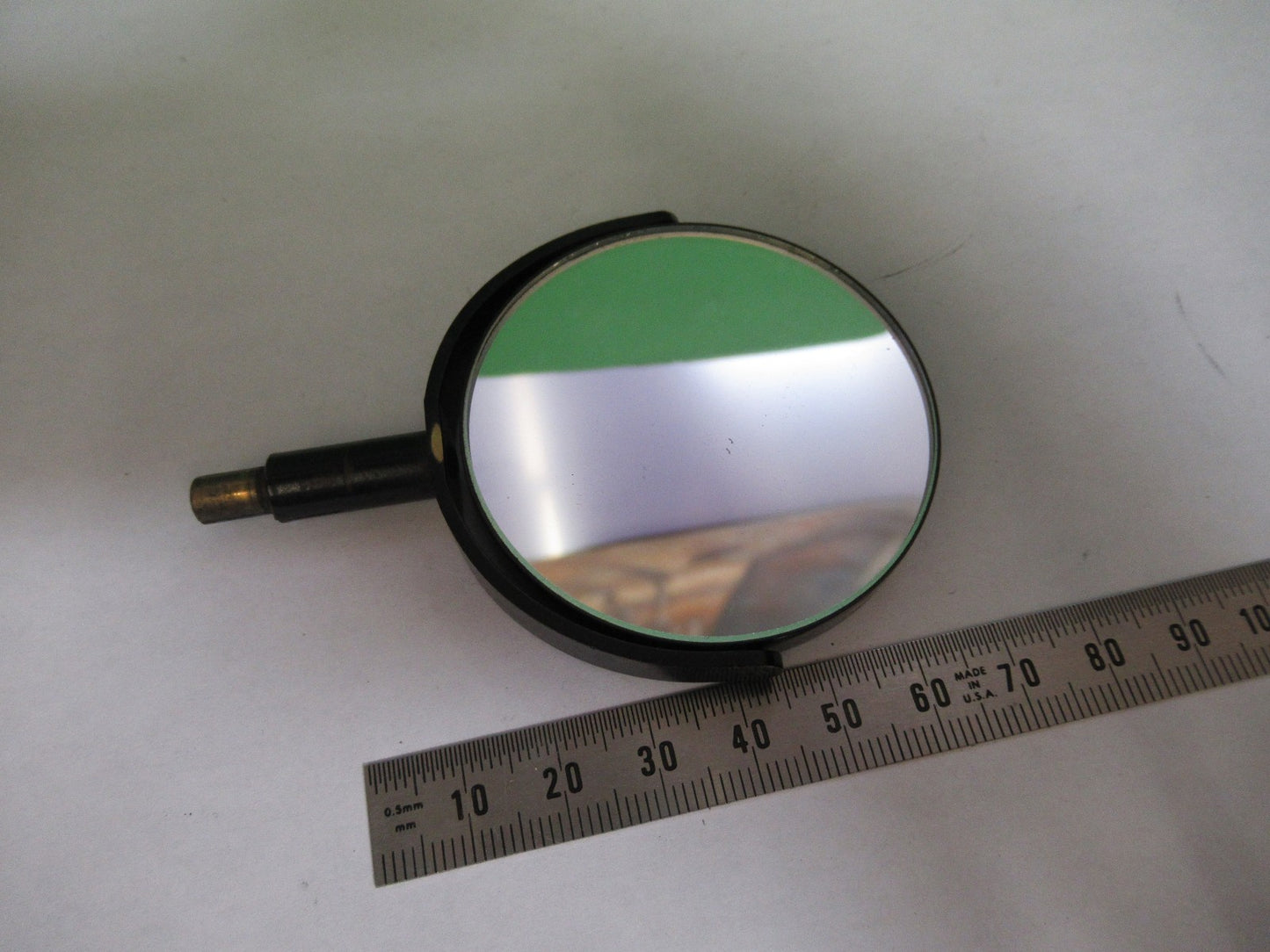 ANTIQUE BAUSCH LOMB MIRROR ASSEMBLY MICROSCOPE PART AS PICTURED T4-A-42