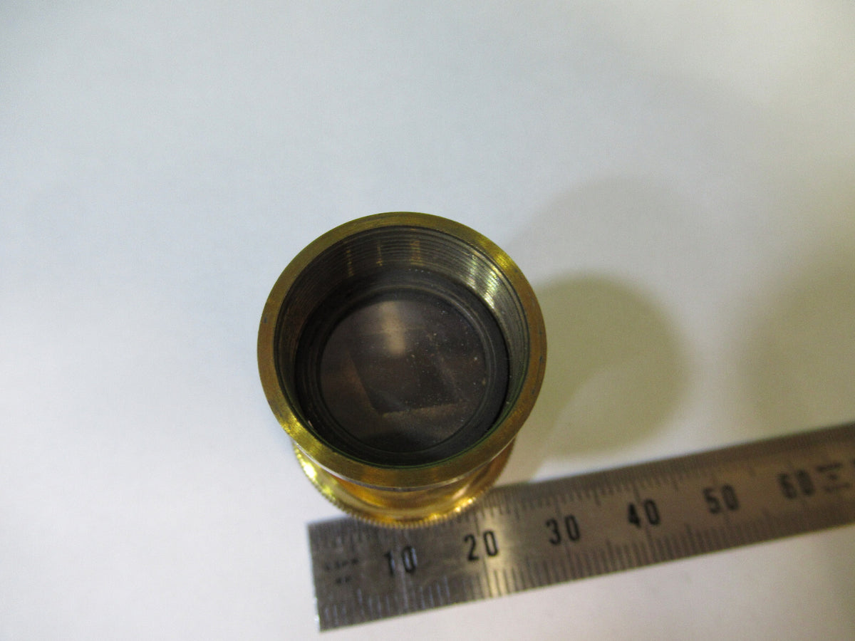 ANTIQUE BRASS HENRY CROUCH LONDON POL LENS MICROSCOPE AS PICTURED &22-A-17