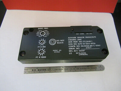 COLLECTABLE TELEDYNE ALTITUDE SENSOR PARACHUTE AS PICTURED &B9-FT-22