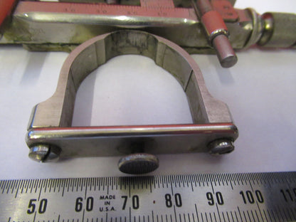 Antique Very Rare Spencer Lens Co. Xy Stage Clip Microscope Part