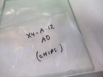 AO AMERICAN OPTICS GLASS STAGE [chips] STEREO MICROSCOPE PART S PICTURED X4-A-12