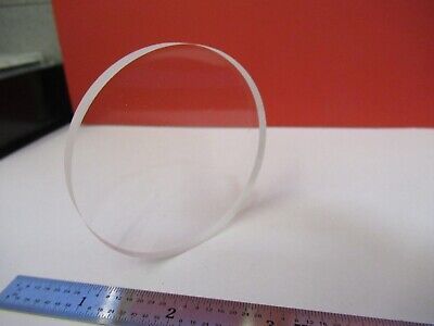 OPTICAL FLAT BK7 GLASS PLATE 2.5" DIAMETER LASER OPTICS AS PICTURED &4B-A-10