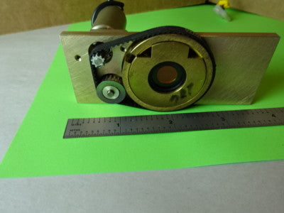 MICROSCOPE PART REICHERT POLYLITE ELECTRIC IRIS DIAPHRAGM OPTICS #84-A-21