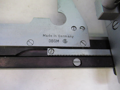 LEITZ WETZLAR GERMANY XY STAGE CLIPS MICROSCOPE PART AS PICTURED X2-A-24