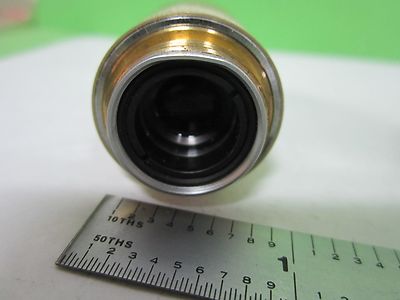 FOR PARTS MICROSCOPE PART OBJECTIVE  LEITZ [BENT THREAD] OPTICS AS IS S9-29